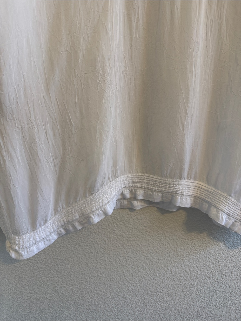 Johnny Was Womens White Lace Embroidered Eyelet Long Sleeve Tunic Top Size XXL - Picture 4 of 4